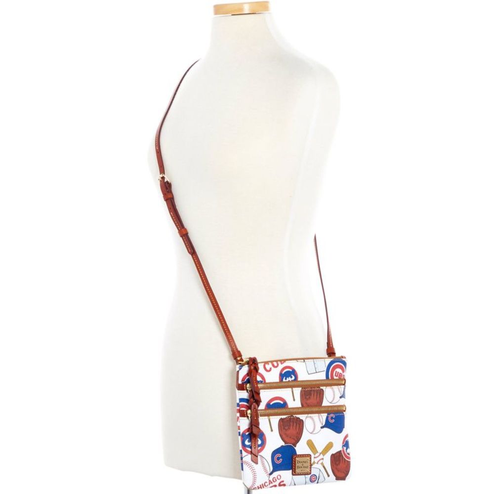 Dooney & Bourke MLB Chicago Cubs N S Triple Zip Crossbody Shoulder Bag - CUBS - Picture 4 of 4